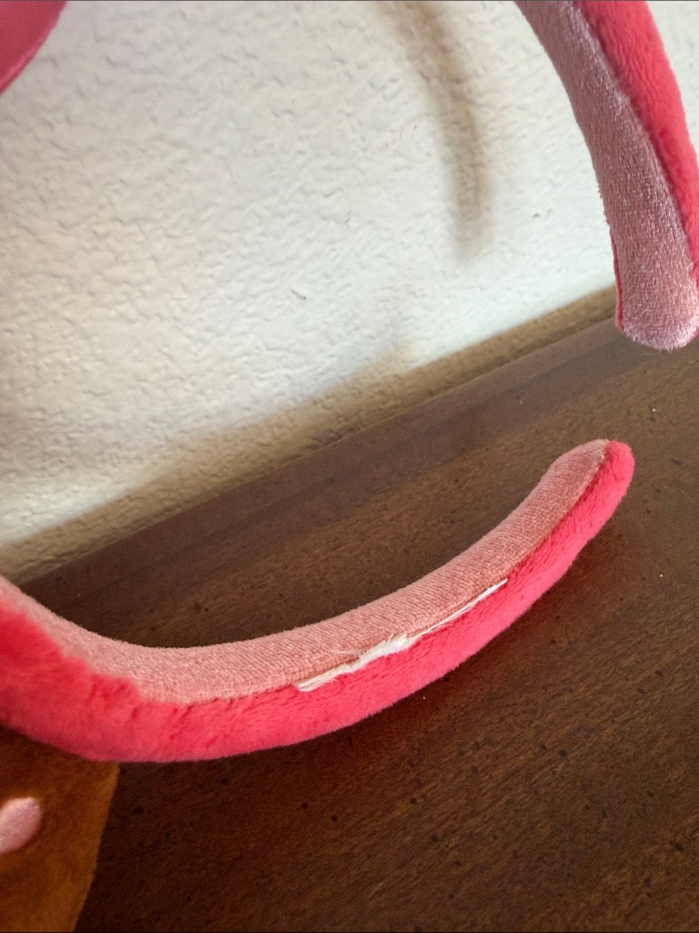 Disney Parks Munchlings Plush Pink Strawberry Cupcake Polka Dot Bow Headband - Picture 6 of 6